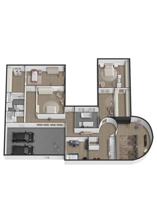 Schans 29, 4251 PW Werkendam - Plattegrond 3D Schans 29 Werkendam Souterrain.jpg