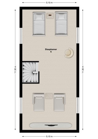 Schans 29, 4251 PW Werkendam - Plattegrond Schans 29 Werkendam Verdieping ll.jpg