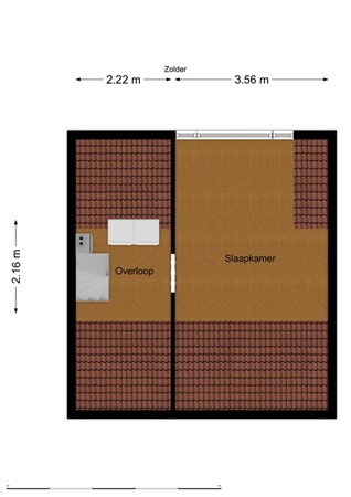 Esdoornstraat 33, 5143 AT Waalwijk - Plattegrond zolder.jpg