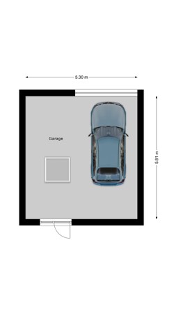 Dokter van Vuurestraat 6, 4271 XG Dussen - Plattegrond Garage.jpg