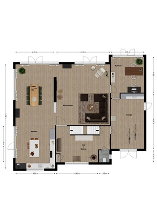 Bosbeemd 17, 5251 BX Vlijmen - Plattegrond Bosbeemd 17 Vlijmen Begane grond.jpg
