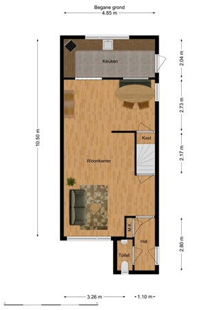 Maas 36, 5172 CN Kaatsheuvel - Plattegrond begane grond.jpg