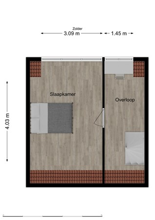Debussystraat 26, 5144 WK Waalwijk - Plattegrond zolder.jpg