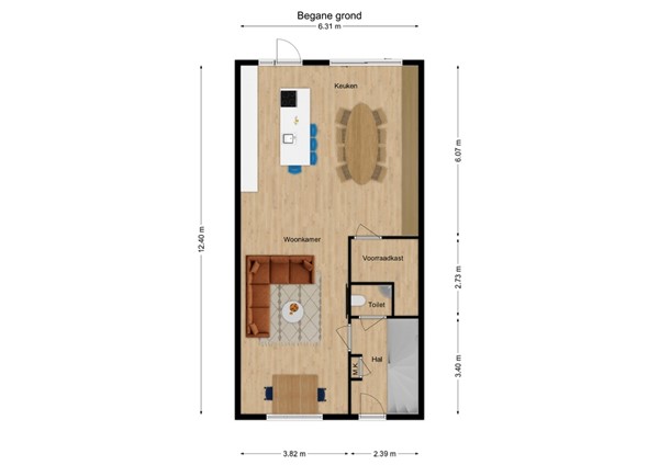 Patershof 13, 5165 BE Waspik - 1 - Plattegrond BG.jpg