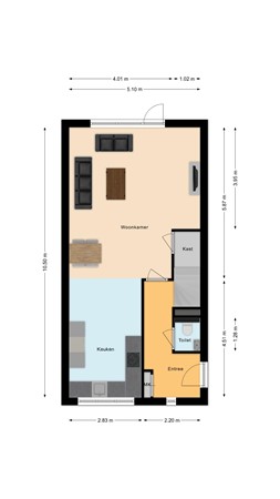 Sportlaan 64, 4286 ET Almkerk - Begane grond.jpg