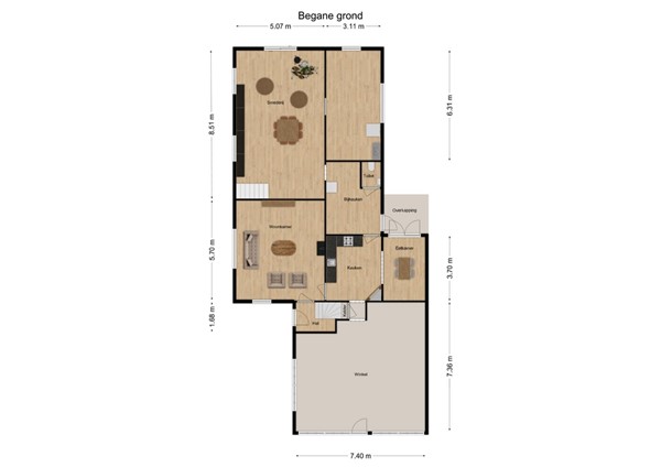 Kerkstraat 14, 5165 CG Waspik - 1 - Plattegrond BG.jpg