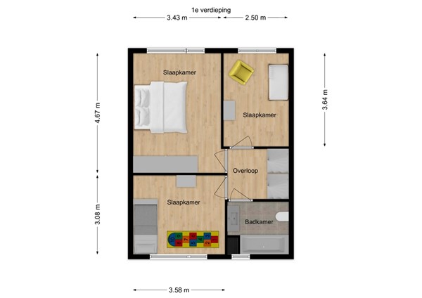 Lisztstraat 12, 5102 XC Dongen - 2 - Plattegrond EV.jpg