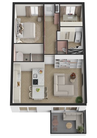 De Burcht 34, 4251 BL Werkendam - Plattegrond 3D De Burcht 34 Werkendam.jpg