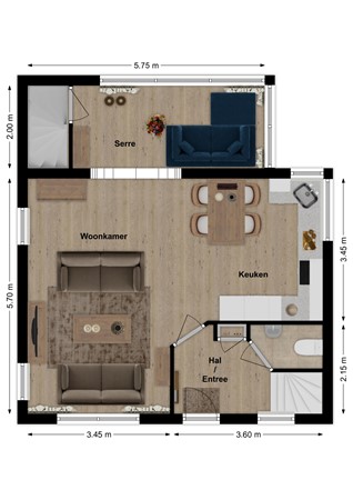 Kildijk 76, 4255 TD Nieuwendijk - Plattegrond Kildijk 76 Nieuwendijk NB Begane grond.jpg
