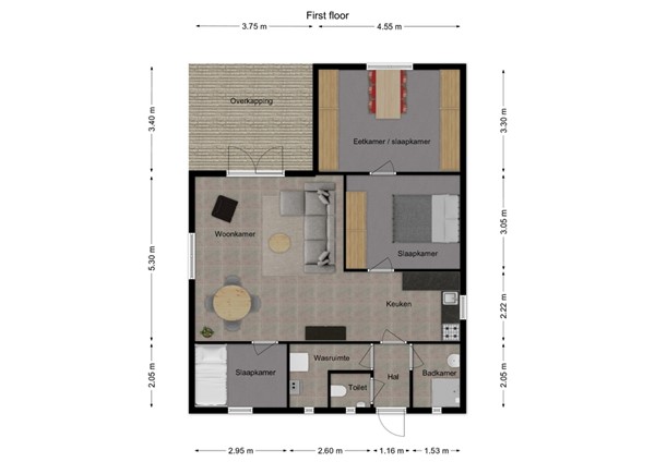 Vier Heultjes 418, 5161 PW Sprang-Capelle - 1 - Plattegrond.jpg