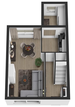 Van Heldenstraat 76, 4251 BT Werkendam - Plattegrond 3D Van Heldenstraat 76 Werkendam Begane grond.jpg