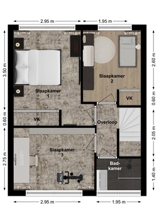 Van Heldenstraat 76, 4251 BT Werkendam - Plattegrond Van Heldenstraat 76 Werkendam Verdieping.jpg