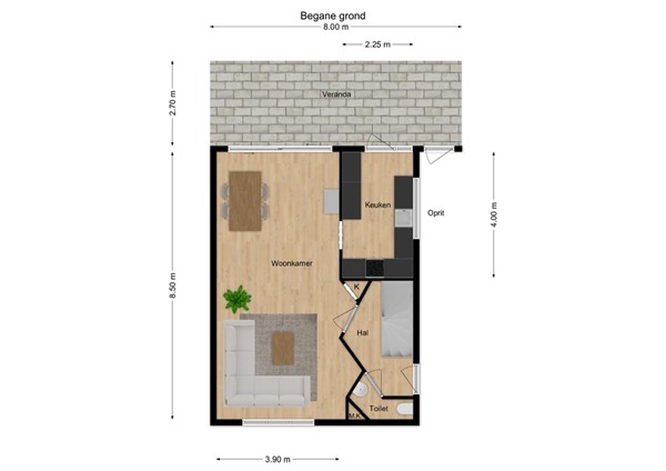 Marie Koenenlaan 81, 5044 NE Tilburg - 1 - Plattegrond BG.jpg