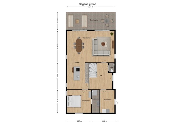 Van der Duinstraat 57A, 5161 BM Sprang-Capelle - 1 - Plattegrond BG.jpg