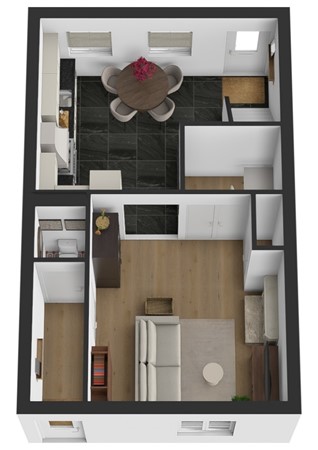 Spieringstraat 4, 4285 AP Woudrichem - Plattegrond 3D Spieringstraat 4 Woudrichem Begane grond.jpg