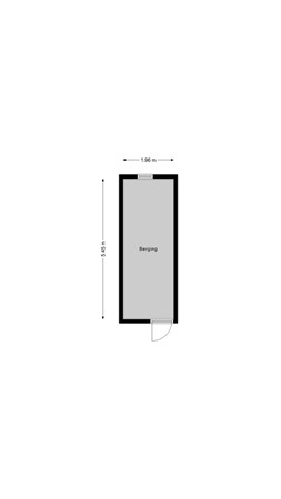 Hilmar J. de Haanstraat 11A, 2951 AD Alblasserdam - Plattegrond Hilmar J. de Haanstraat 11a Alblasserdam Berging.jpg