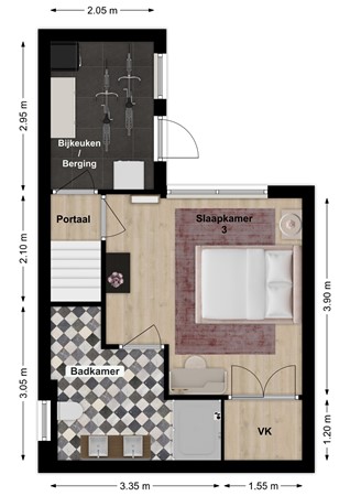 Sasdijk 19, 4251 AA Werkendam - Plattegrond Sasdijk 19 Werkendam Souterrain.jpg