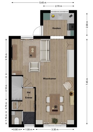 Anjerlaan 63, 4286 CP Almkerk - Plattegrond Anjerlaan 63 Almkerk Begane grond.jpg