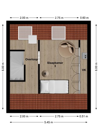 Anjerlaan 63, 4286 CP Almkerk - Plattegrond Anjerlaan 63 Almkerk Zolder.jpg