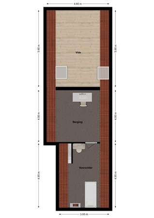 Beatrixstraat 28, 4281 LR Andel - Plattegrond Beatrixstraat 28 Andel Verdieping.jpg