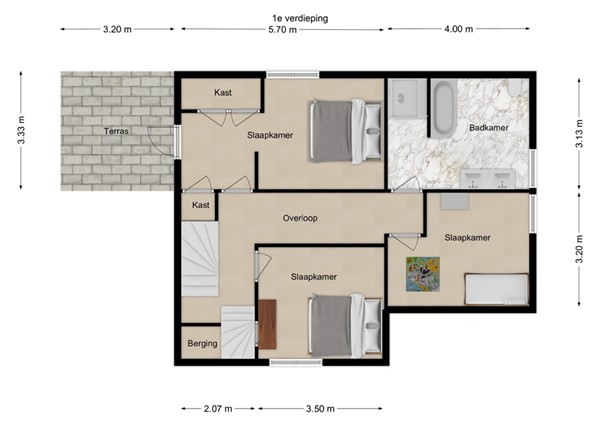 Heistraat 176, 5161 GL Sprang-Capelle - 2 - Plattegrond EV.jpg