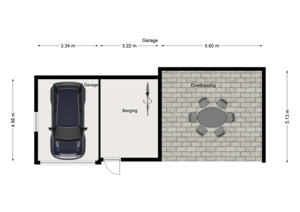 Heistraat 176, 5161 GL Sprang-Capelle - 4 - Plattegrond G.jpg
