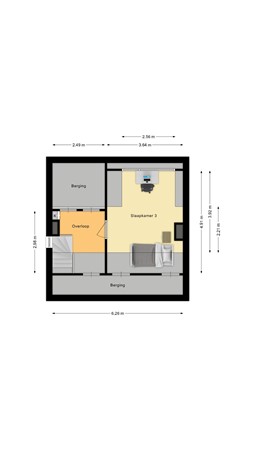 Dorpsstraat 107, 4268 GH Meeuwen - Plattegrond Dorpsstraat 107 Meeuwen Zolder.jpg