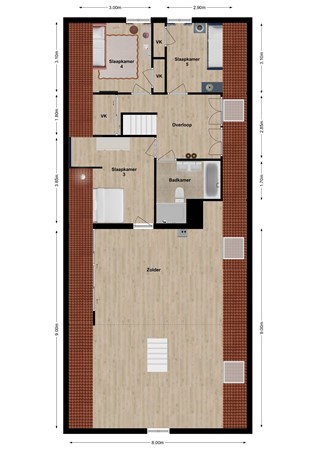 C.Branderhorststraat 16, 4266 EL Eethen - Plattegrond C. Branderhorststraat 16 Eethen Verdieping.jpg