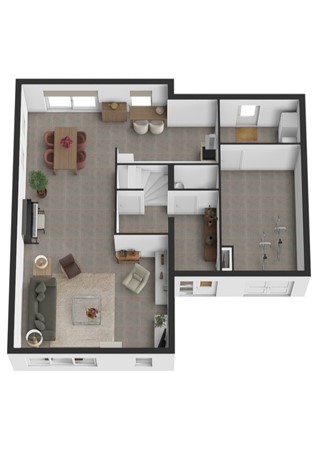 Buitenlust 4, 4254 XS Sleeuwijk - Plattegrond 3D Buitenlust 4 Sleeuwijk Begane grond.jpg