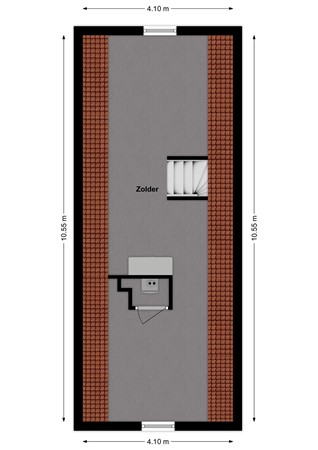 Buitenlust 4, 4254 XS Sleeuwijk - Plattegrond Buitenlust 4 Sleeuwijk Zolder.jpg