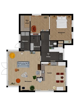 Hofflaan 17, 4281 PC Andel - Plattegrond Hofflaan 17 Andel Begane grond.jpg