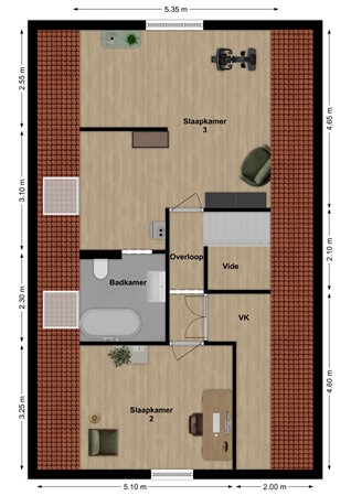 Hofflaan 17, 4281 PC Andel - Plattegrond Hofflaan 17 Andel Verdieping.jpg