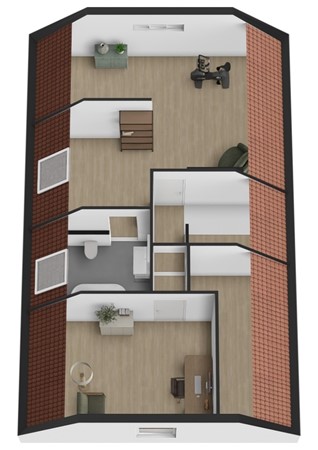 Hofflaan 17, 4281 PC Andel - Plattegrond 3D Hofflaan 17 Andel Verdieping.jpg