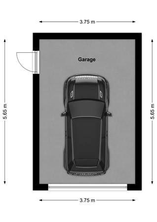 Hofflaan 17, 4281 PC Andel - Plattegrond Hofflaan 17 Andel Garage.jpg