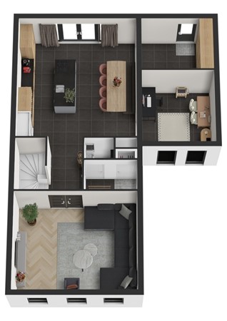 Boomgaard 13, 4281 JD Andel - Plattegrond 3D Boomgaard 13 Andel Begane grond.jpg