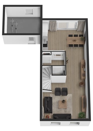 Wederik 3, 4251 KX Werkendam - Plattegrond 3D Wederik 3 Werkerndam Begane grond.jpg