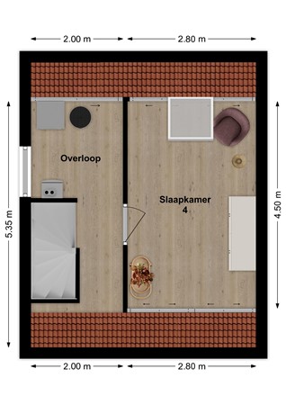 Wederik 3, 4251 KX Werkendam - Plattegrond Wederik 3 Werkendam Zolder.jpg