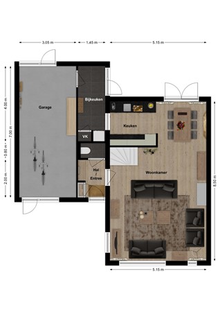 Achtervliet 30, 4251 HR Werkendam - Plattegrond Achtervliet 30 Werkendam Begane grond.jpg