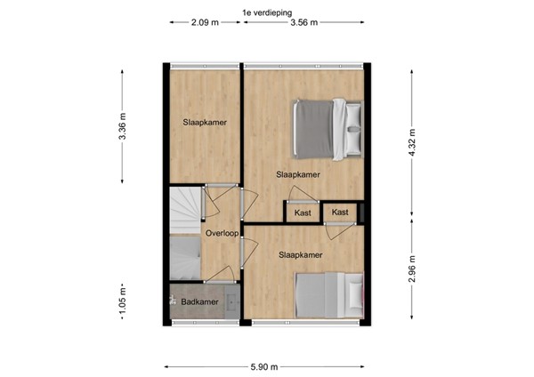 Voorvang 4, 4817 DE Breda - 3 - Plattegrond EV.jpg