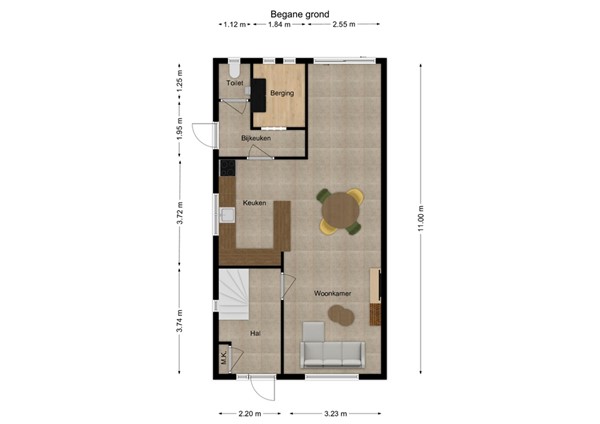Jan de Rooijstraat 25, 5161 EG Sprang-Capelle - 1 - Plattegrond BG.jpg