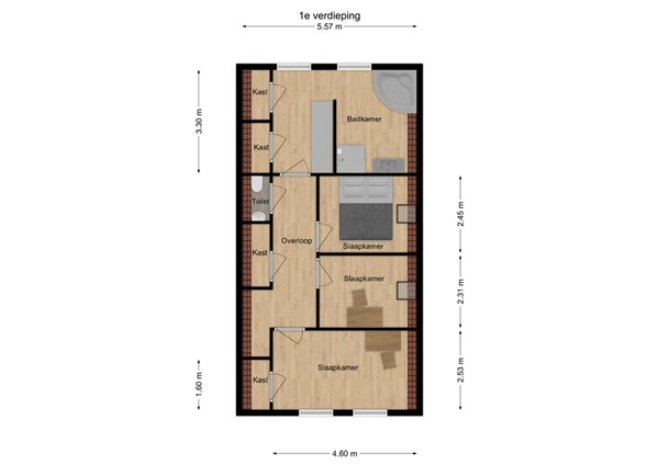Jan de Rooijstraat 25, 5161 EG Sprang-Capelle - 2 - Plattegrond EV.jpg