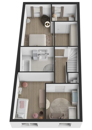 Goudenregenhof 9, 4285 DK Woudrichem - Plattegrond 3D Goudenregenhof 9 Woudrichem Verdieping.jpg
