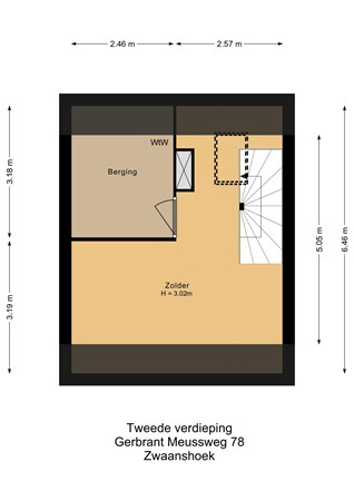 Gerbrant Meussweg 78, 2136 NE Zwaanshoek - Tweede verdieping.jpg