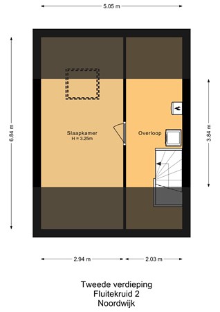 Fluitekruid 2, 2201 SM Noordwijk - Tweede verdieping.jpg