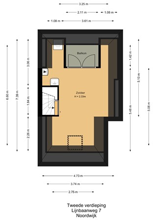 Lijnbaanweg 7, 2201 LC Noordwijk - Tweede verdieping.jpg