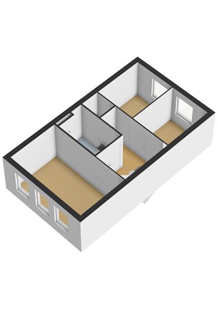 Lebeauhof 43, 2316 LB Leiden - Lebeauhof 43_Eerste verdieping - 3D.jpg