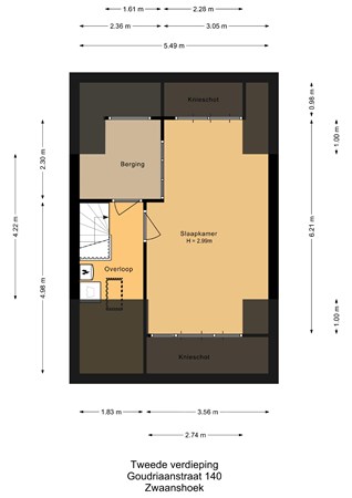 Goudriaanstraat 140, 2136 AW Zwaanshoek - Tweede verdieping.jpg