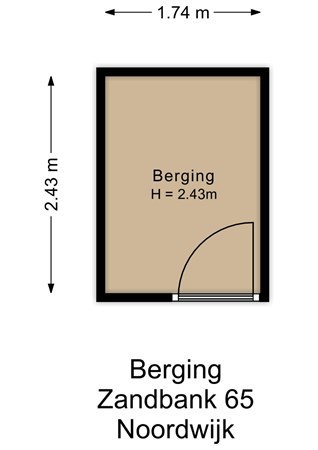 Zandbank 65, 2201 WT Noordwijk - Zandbank 65 - Berging - 2D.jpg