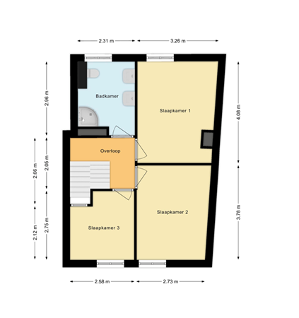 van Limburg Stirumstraat 27B, 2201 JM Noordwijk - Eerste verdieping.png