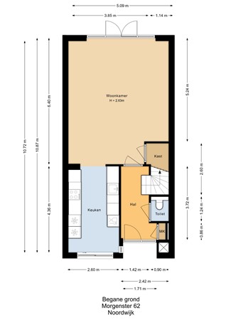 Morgenster 62, 2201 SZ Noordwijk - Begane grond - 2D.jpg